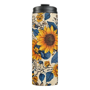 Vibrant Sunflower Dreams: Where Every Sip Blooms Thermal Tumbler
