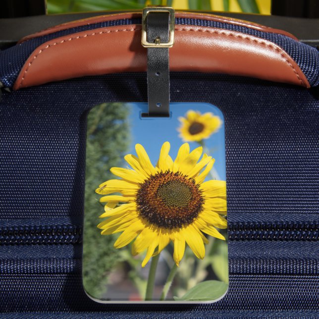 Vibrant Sunflowers Luggage Tag (Front Insitu 2)