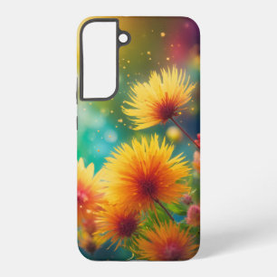 Vibrant Sunlit Flowers Design Samsung Galaxy Case