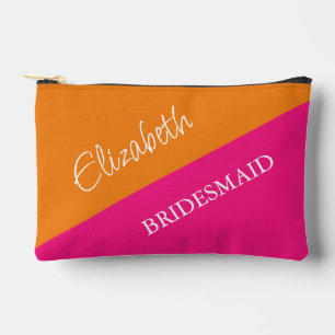 Vibrant Sunrise Minimalist Mix & Match Wedding Accessory Pouch