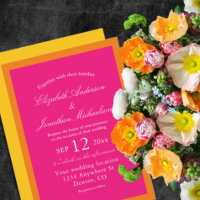 Vibrant Sunrise Minimalist Mix & Match Wedding