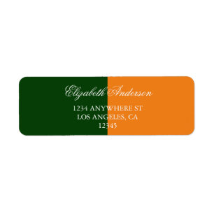Vibrant Sunrise Minimalist Mix & Match Wedding Return Address Label