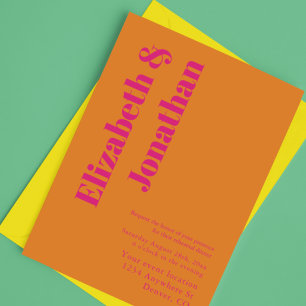 Vibrant Sunrise Mix & Match Rehearsal Dinner Invitation