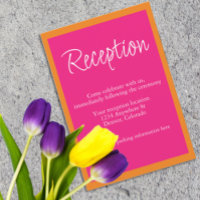 Vibrant Sunrise Mix & Match Wedding Reception