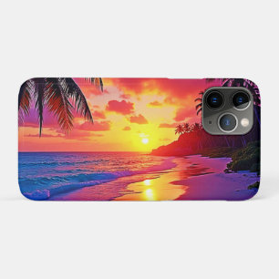 Vibrant Sunset Beach Dream Design iPhone 11 Pro Case
