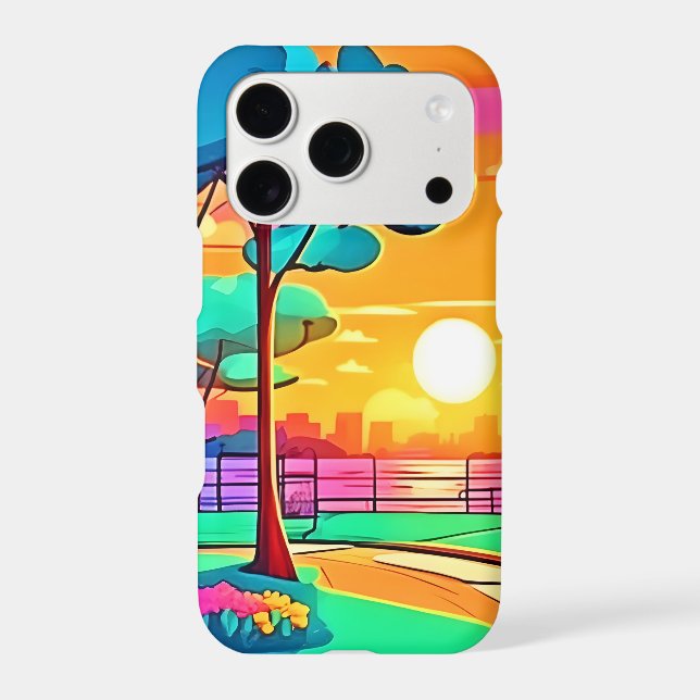 Vibrant Sunset Cityscape (Back)