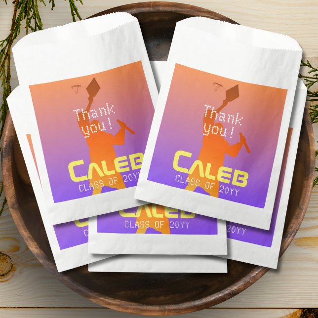 Vibrant Sunset Modern Tech Graduation Favour Bag (Creator Uploaded)