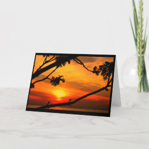 Vibrant Sunset Thinking Of You Card