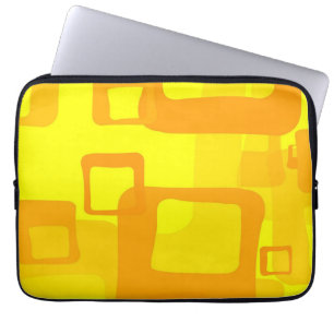 Vibrant Sunshine Flow – Modern Abstract Art Shapes Laptop Sleeve