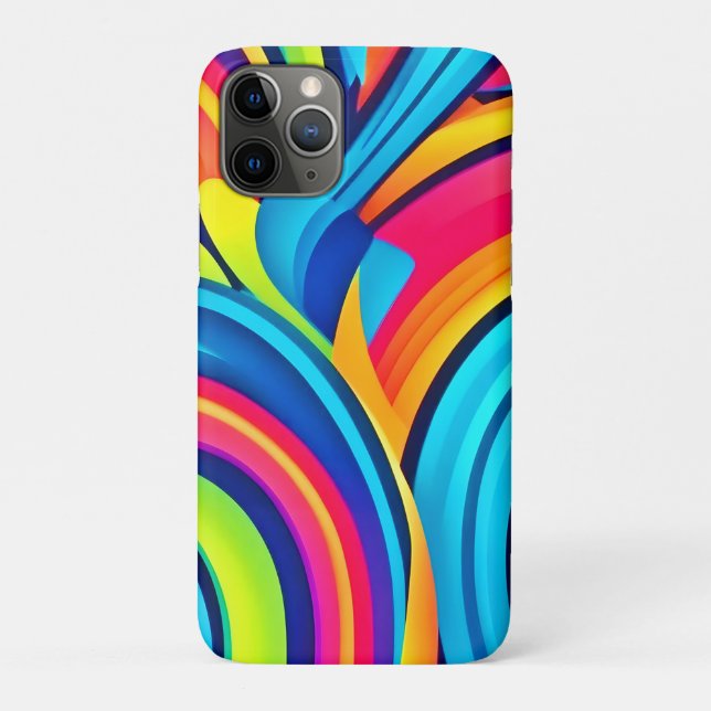 Vibrant Swirl Abstract Art Case-Mate iPhone Case (Back)