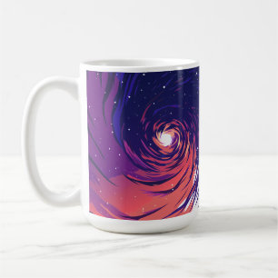 Vibrant Swirling Galaxy with Bright Center Coffee Mug