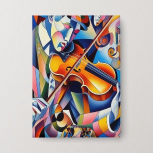 Vibrant Symphony: Abstract Violinist Art