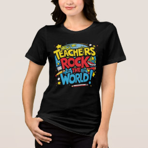 Vibrant T-Shirt for Educators Tri-Blend Shirt