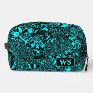 Vibrant Teal Monogram Toiletry Bag 