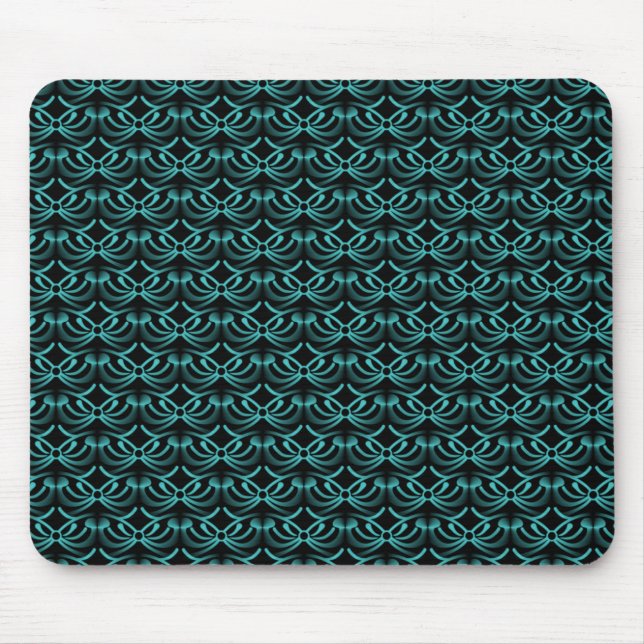 Vibrant Teal Radiant Elegance Mousepad (Front)