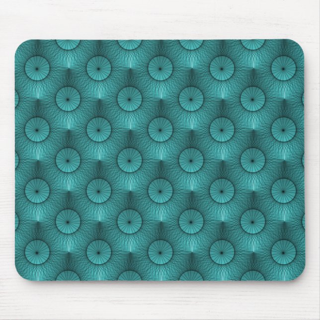 Vibrant Teal Ultramodern Chic Mousepad (Front)