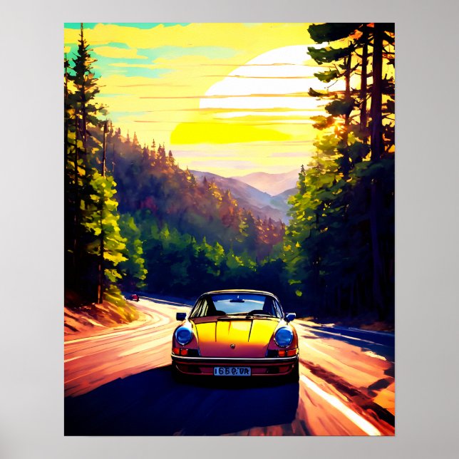 Vibrant the scene design Modern Poster (Front)