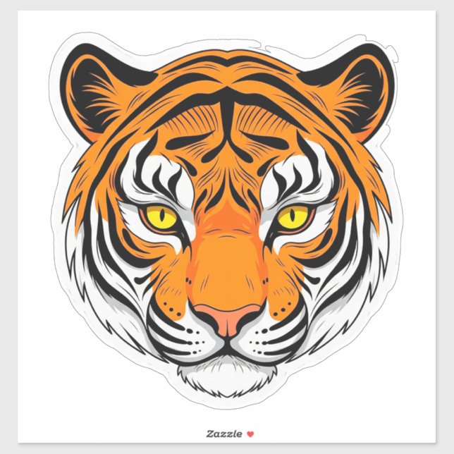 Vibrant Tiger Face (Sheet)