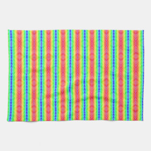 Vibrant towel featuring horizontal stripes