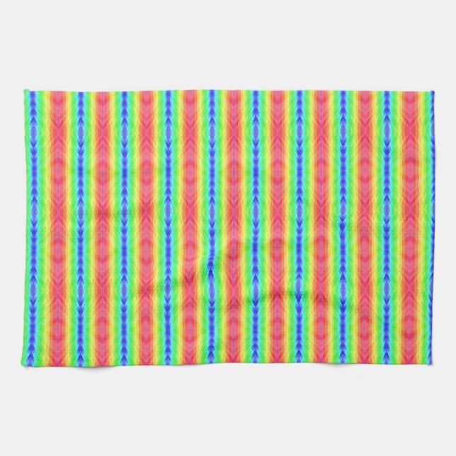 Vibrant towel featuring horizontal stripes  (Horizontal)