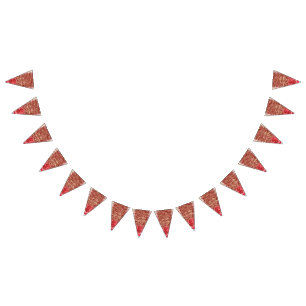 Vibrant traditional fabric featuring intricate flo bunting 