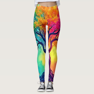 Vibrant Tree of Life: Roots of Hope Leggings
