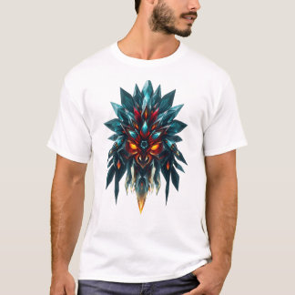 Vibrant Tribal Mask Art T-Shirt