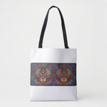 Vibrant Tribal Spirit Cats Tote Bag