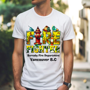 Vibrant tribute to firefighters T-Shirt