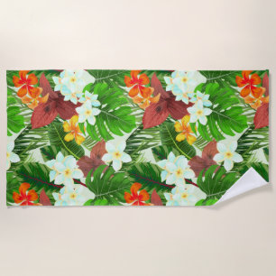 Vibrant Tropical Beach Towel