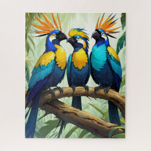 Vibrant Tropical Bird Jigsaw Puzzle