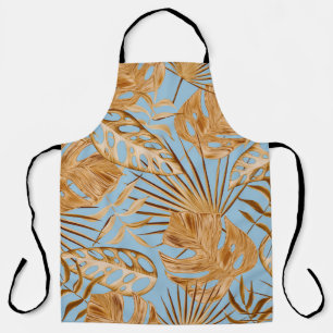 Vibrant Tropical Flowers: Colourful Seamless. Apron