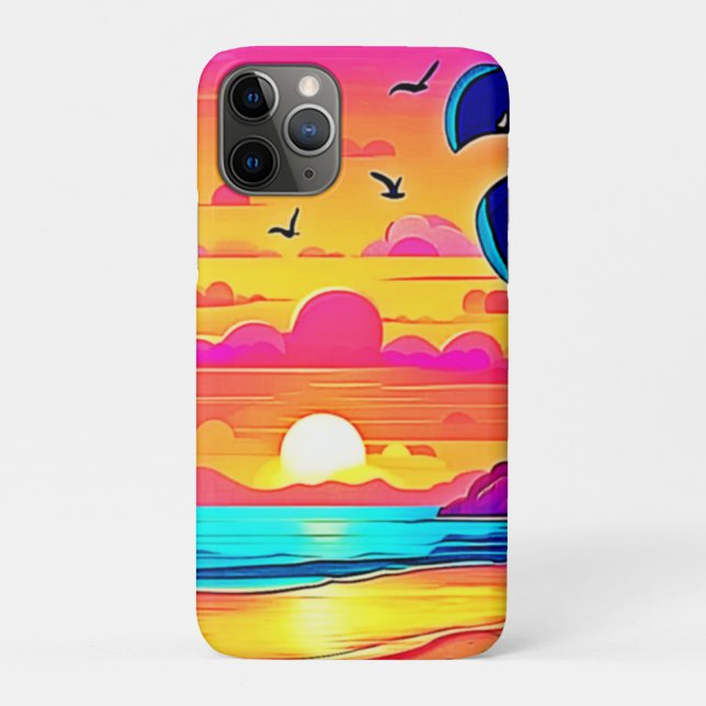 Vibrant Tropical Sunset Case-Mate iPhone Case (Back)