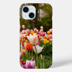 Vibrant Tulip Garden Nature Photography iPhone 15  Case