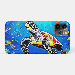 Vibrant Turtle Reef Life iPhone 11 Pro Case