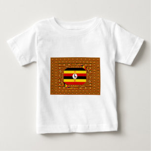 Vibrant Uganda Flag-Inspired Art Baby T-Shirt