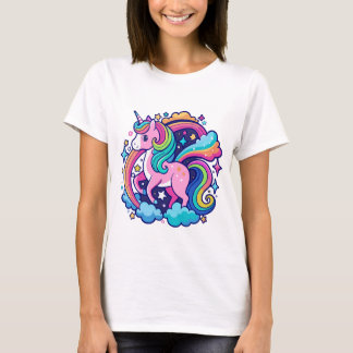 Vibrant Unicorn Fantasy T-Shirt