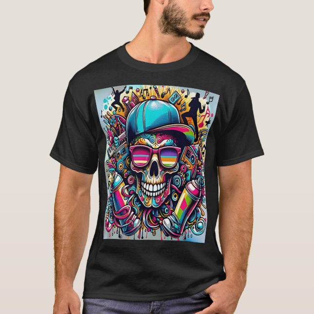 Vibrant Urban Art T-Shirt (Front)