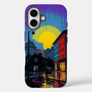 Vibrant Urban Cyclist Pop Art Phone Case