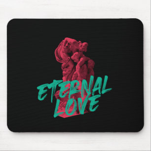 Vibrant, urban, trendy graphic design Eternal Love Mouse Pad