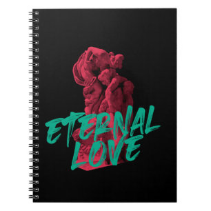 Vibrant, urban, trendy graphic design Eternal Love Notebook