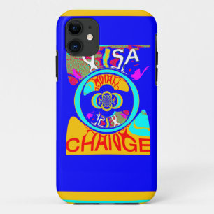 Vibrant USA Change: A Bold Statement iPhone 11 Case