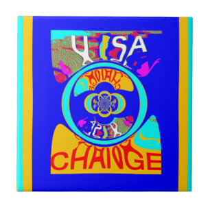Vibrant USA Change: A Bold Statement Tile