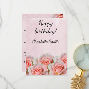 vibrant valentine heart thank you card