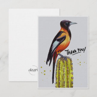 Vibrant Venezuelan Troupial Bird Thank You Card