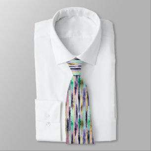 Vibrant Vertical Brushstroke Pattern (1) Tie