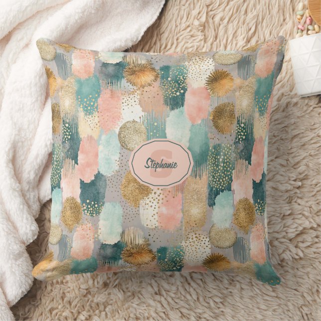 Vibrant Vertical Brushstroke Pattern (2) Cushion (Blanket)