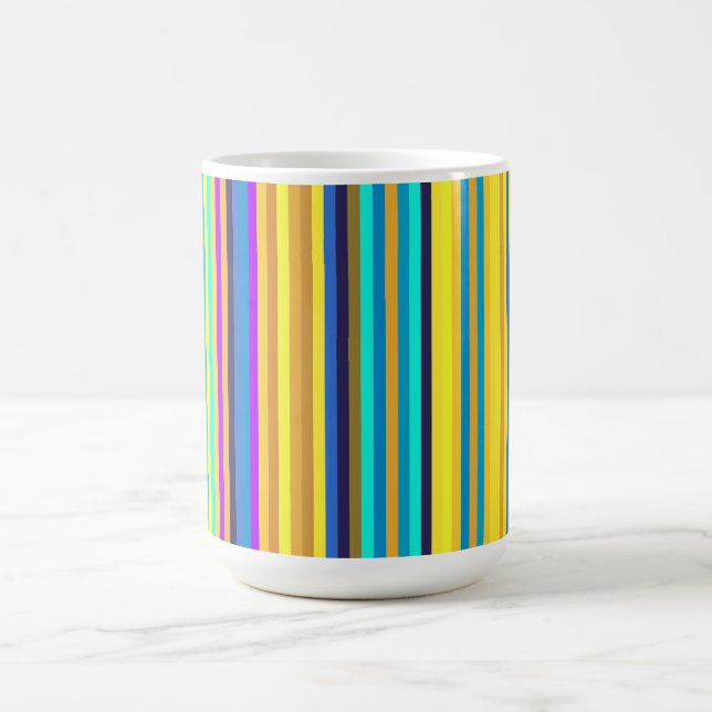 Vibrant Vertical Stripes Mug (Center)