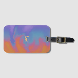 Vibrant Very Fun Cool Arty Vibe Colourful Luggage Tag
