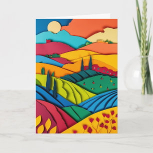 Vibrant Vineyard Celebration Card